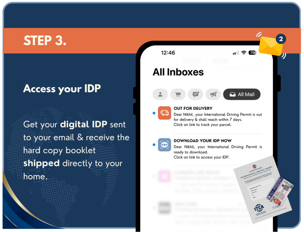 Steps to apply for international driving online